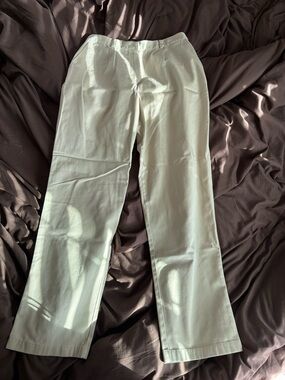 L.L. Bean Cream Straight-Leg Original Fit Pants